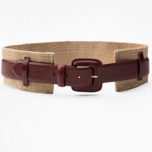 Zara contrast leather belt